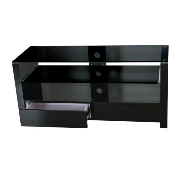 Harley 3-Shelf 2 Drawer TV Stand - Black