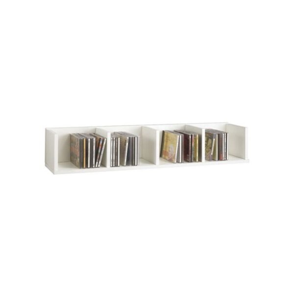 Point 4 Wall Mounted Display Shelf - White